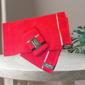 4 Piece Karl Lagerfeld Towel Set